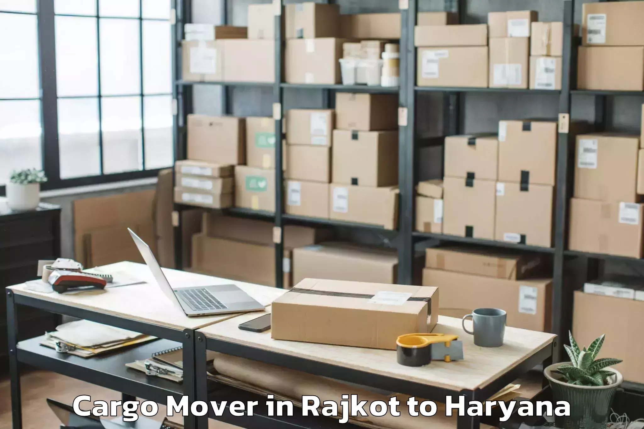 Reliable Rajkot to Farukh Nagar Cargo Mover